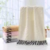 Serviette 34 75cm à sec rapide Ultralight Compact Hand Bath Home Textile Bamboo Fibre Tiger Match Soft Plain Jacquard Face 4pc / Lot