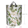 Laundry Bags Folding Dirty European Pattern Chain Full Seal Square Continuous Tree Banana Basket Clothes Bag Tarp Double Layer