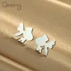 Stud Earrings Stainless Steel For Women Sea Animal Jewelry Tiny Cute Goldfish Children Gift