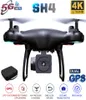 2020 YENİ GPS Drone SH4 Kamera HD 4K 1080P 5G WiFi FPV Profesyonel Quadcopter RC Dron Helikopter Oyuncak Çocuklar VS SG9077245635