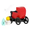 MOC4078 Colorful Baby Carriages Home Furnitures MOC Building Blocks City Scene Baby With Baby Bottles Parts Bricks Toys For Kids