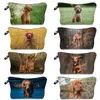 Vizsla Animal Dog Impresso Bag Cosmético Mini Sacos de Maquiagem Casual dobrável