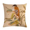 Kissen klassischer chinesischer Stil Cover 45x45cm Thrush Birds Serie Print dekorative Kissen Home Schlafzimmer Sofa Stuhl Kissenbezug