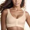 Women's Shapers Traceless Bras Comfortable Front Button Sports Bra With Mesh Straps Ladies Underwears Gathered Thin Bralette Ropa Mujer