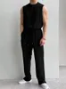 Ice Silk Mens Summer Ruffian Tracksuit Beau Tshirt et pantalon sans manches