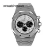 Top App Factory AP Automatic Watch Audempigues Royal Oak Offshore Watch 41 mm weißes Zifferblatt Edelstahl