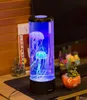 Book Lights FENGLAIYI Jellyfish Tank Marine World Swimming Mood Light LED Colorful Aquarium Night Children039s Lamp Decorative1220675