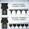Trimmers Hattteker Beruf Hair Clipper Set Elektrische Rasierer für Männer Körper kahlen Trimmer Cutter USB schnelles Lade Haar Schneiden 2 Maschine