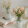 Vases Vintage Verage en dentelle Vase Home Decoration Bureau de bureau Conteneur Plant Decor Clear Flower Arrangement Creative Ornement Po Prop