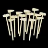 5/10pcs Naturalholz MALets Mini Holz Hämmer Crab Hummer -Meeresfrüchte Cracker Kinder Kinder Spielzeug DIY -Handwerk machen Werkzeuge