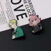 アニメスパイXファミリーメタルバッジピンブローチYor Forger Forger Loid Figure Brooch Clother Decor Souvenir Toy Cosplay Gifts