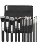 Makeup Brushes Zoeva 815pcs en cuir Femmes Zip Handbag Professional Powder Foundation Tools Tools T2209215943866