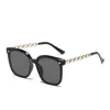 Sunglasses Square Sunglasses for Woman 2023 Vintage Big Frame Black Mirror Sun Glasses Shading Polarizer Sexy Female Travel Eyewear Uv400 240412