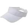 Visors Ball Caps Summer Protected Men Women Visors Hat 100% Cotton Sun Visor Cap Trip Sport Tennis Orange Pink White Gray Red Black Blue 240412