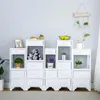 Hooks Solid Wood Living Room Gap Storage Cabinet Small Apartment Kitchen Multi-layer Narrow Shelf Bathroom Toilet Drawer Racks