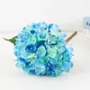 Fleurs décoratives 10pcs Hortensia Simulation Roses de mariage de la décoration de mariage accessoires faux cadeaux de Noël en gros