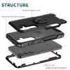 Armor Metal Ring Stand Phone Case For Samsung Galaxy S24 S22 S23 Ultra FE S21 Plus Note 20 A32 A12 A53 A15 A02S A14 A54 5G Magnetic Holder Cases Cover