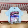 Męskie koszulki mody masy T-shirty Kobiety TEES TEESURYSURY Projektanci T-shirty Hellstar Pink Tee Men Casual Short Sle Street Designer Top C240412