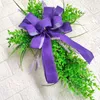 Decoratieve bloemen Cross Garland kunstmatige lavendel krans outdoor decor indoor kransen woning decoreren buxus