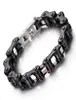 1016 mm de garçons de large Chaîne pour hommes Black Black Biker Bicycle Motor Motorcycle Link 316L Bracelet en chaîne en acier inoxydable Gift9542024