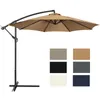 2.7m/8.9ft veranda şemsiye yedek gölgelik pazar şemsiyesi 8 kaburga/6 kaburga ile en iyi açık şemsiye gölgelik - şemsiye standı yok