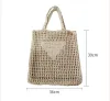 Sac de plage de créateur Mesh paille tissée sac fourre-tout de luxe triangle sacs de main de créateur sacs de fourre