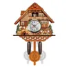 Antiek hout koekoek wandklok Bird Time Bell Swing Alarm Watch Home Decoratie H09228942609