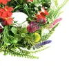 Dekorative Blumen Wildblumenkranz gefälschter Frühling Plastikzweig Simulation Künstliche Girlandetür hängende Hochzeitsdekoration