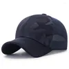 Ball Caps unisex siatka baseballowa czapka letnia czapka na zewnątrz oddychająca regulacja słonecznych czapek mężczyźni snapback kamuflaż