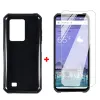 2 em 1 vidro temperado para oukitel WP27 Caixa de silicone Shell de silicone tpu mole tpu transparente capa para oukitel wp27 tampa de vidro