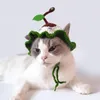 Appareils pour chien Élégant chiot casque à lacets en tricot pour animaux de compagnie pour robe cosplay taille réglable couverture de tête Cats chiens