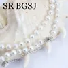 Choker 6 mm blanc français authentique Collier de perles d'eau douce naturelle pour femmes bijoux de mariage de perles élégants 18 "