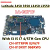 Motherboard Lab071p per Dell Latitude 3450 3550 L3450 L3550 Laptop Motanti a cartolina I3 I5 I7 4/5 ° GEN CPU CN0TTRPW 0JF67F 019XXT 068RW5 0MPNR0