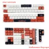 Acessórios Zuoyi 134 Keys Halloween XDA Perfil PBT keycaps Cherry MX Dye Sub -Keycap para DIY Custom 75 68 104 87 TECHAS TECHADOR