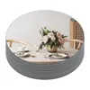 Bougeoirs 10 pouces Assiette en acrylique chandelle pour décoration intérieure de mariage centres de table de table.