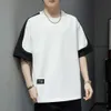 Spring/summer Short 2024 New Loose Fitting Two-piece for Men's Oversized Half Sleeved Trendy T-shirt