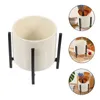 Storage Bottles 2 Pcs Cutlery Holder Ceramic Utensil Case Chopstick Stand Rack Spoon Ceramics Container Kitchen Supplies