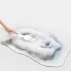 Badmattor Gradient Färg Tech Velvet Anti-Slip Mat Super Water Absorberande tjockt rum Mattan Lätt att rengöra snabba badrumsmattor