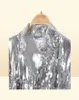 Women039S Tassel Sequin Jacket Autumn Winter Streewear Rock BF Retro Longleeved Silver Reflective Women Outwear Tops 2109145155408