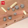 6/8/10/12 mm Paneel Furniture Positionering Timmerwerk Log Dowel Tips Ronde Log Pin Locator Houten Pin Center Pons Accessoires