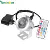 LED Underwater Lamp IP67 12 Colors 1000LM 10W RGB Fountain Light Timing Function Pool Pond Fish Tank Aquarium Spotlight EU Plug Y22540