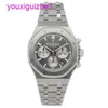 마지막 AP 손목 시계 Royal Oak Series 26315st.oo.1256st.02 자동 기계식 타이밍 시계 38mm 다이얼 남성 전체 세트 상자 인증서