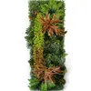 Decorative Flowers Home Decoration Artificial Plant Lawn Grass Green Moss Fake Wall Garden Outdoor Interior Decor Flower Panel Wedding Party