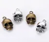 100pcsbag antigo bronze prateado 2012mm skleletton skulls pingentes pingentes jóias de jóias de colar acessórios de pulseira 6591089