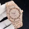 Luksusowe wyglądające w pełni oglądanie modyfikowanych dla mężczyzn Woman Top Craftsmanship Unikalne i drogie Mosang Diamond 1 1 5A zegarki dla Hip Hop Industrial Luxurious 2328