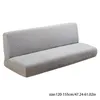 Stol täcker teal soffa vikbar bäddsoffa täcker fast färg futon armlöst slipcover polyester elastisk tyg all inclusive