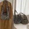 Sac de grande capacité Canvas Hands Sacs Femme Sacs Designer Hobos Leopard Femelle Tote décontractée dames crossbody épaule sac