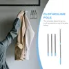 Hangers Clothes Rail Adjustable Pole Reaching Drying Heavy Duty Hanger Home Rod Closet Balcony