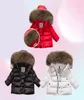 Kids Snowsuit Capuche Hooded Boys Hiver Chéteur Snow Wear Down Cotton Thermal Children Outwear Parkas Fur Collar 413T4897265