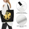 Bolsas de compras oro reutilizable Tomorrowland Music Bag Women Canvas Shoulse Tote Shopper de comestibles